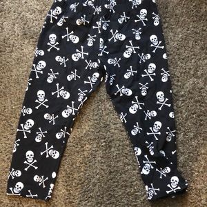 capri skull leggings (L) womens